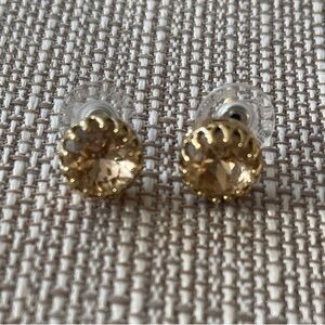 Stella & Dot Sparkling Nancy Stud Earrings - light Peach, Women Jewelry